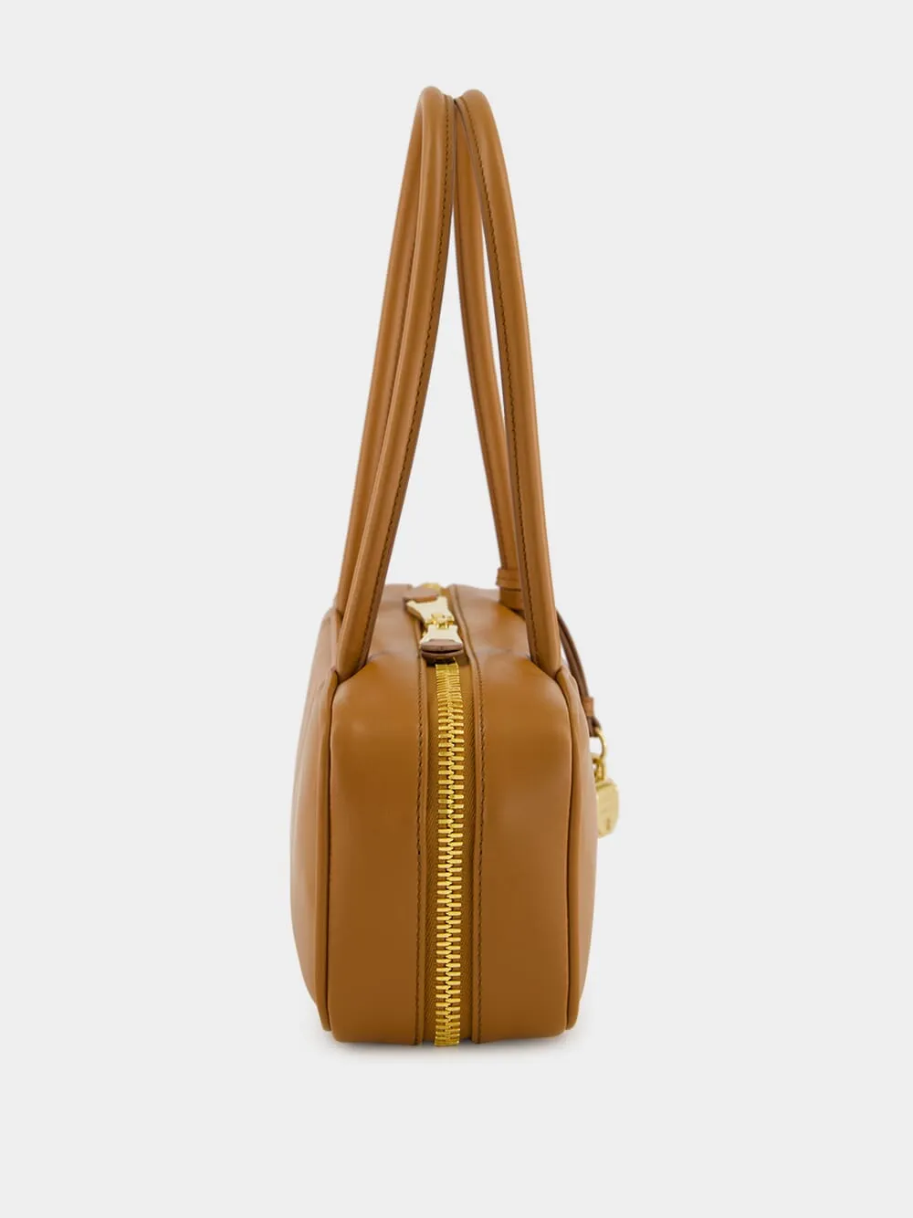 Cognac Leather Beau Top-Handle Bag sold by Fashion Clinic product image thumbnail 5