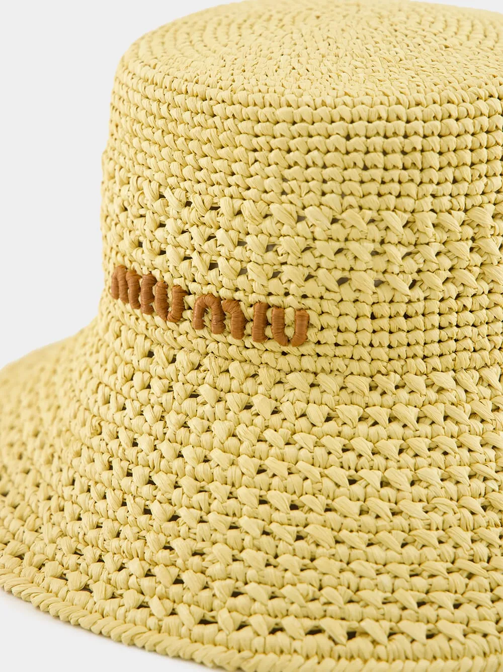 Beige and Cognac Raffia Hat sold by Fashion Clinic product image thumbnail 3