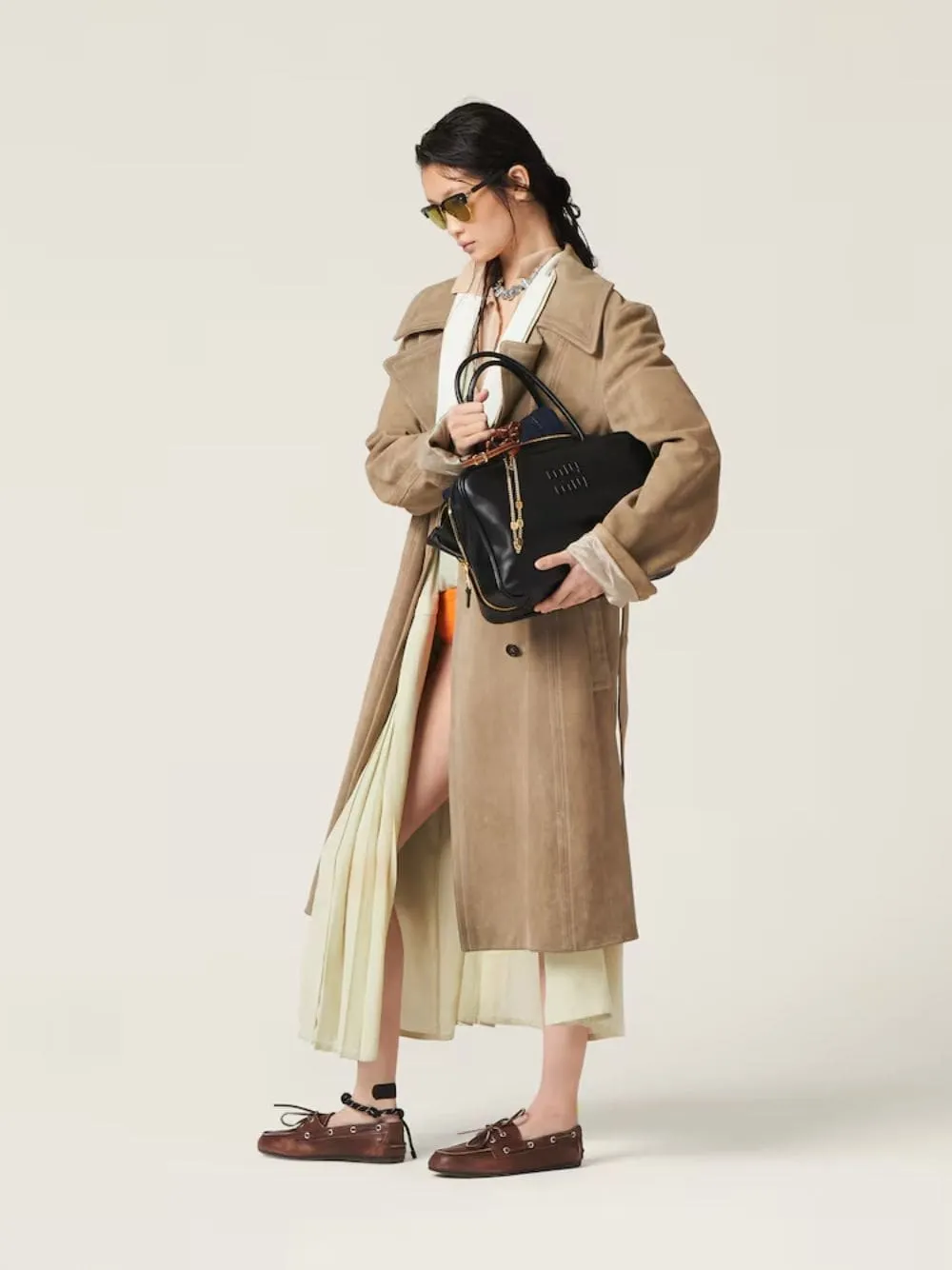 Black Leather Large Beau Bag sold by Fashion Clinic