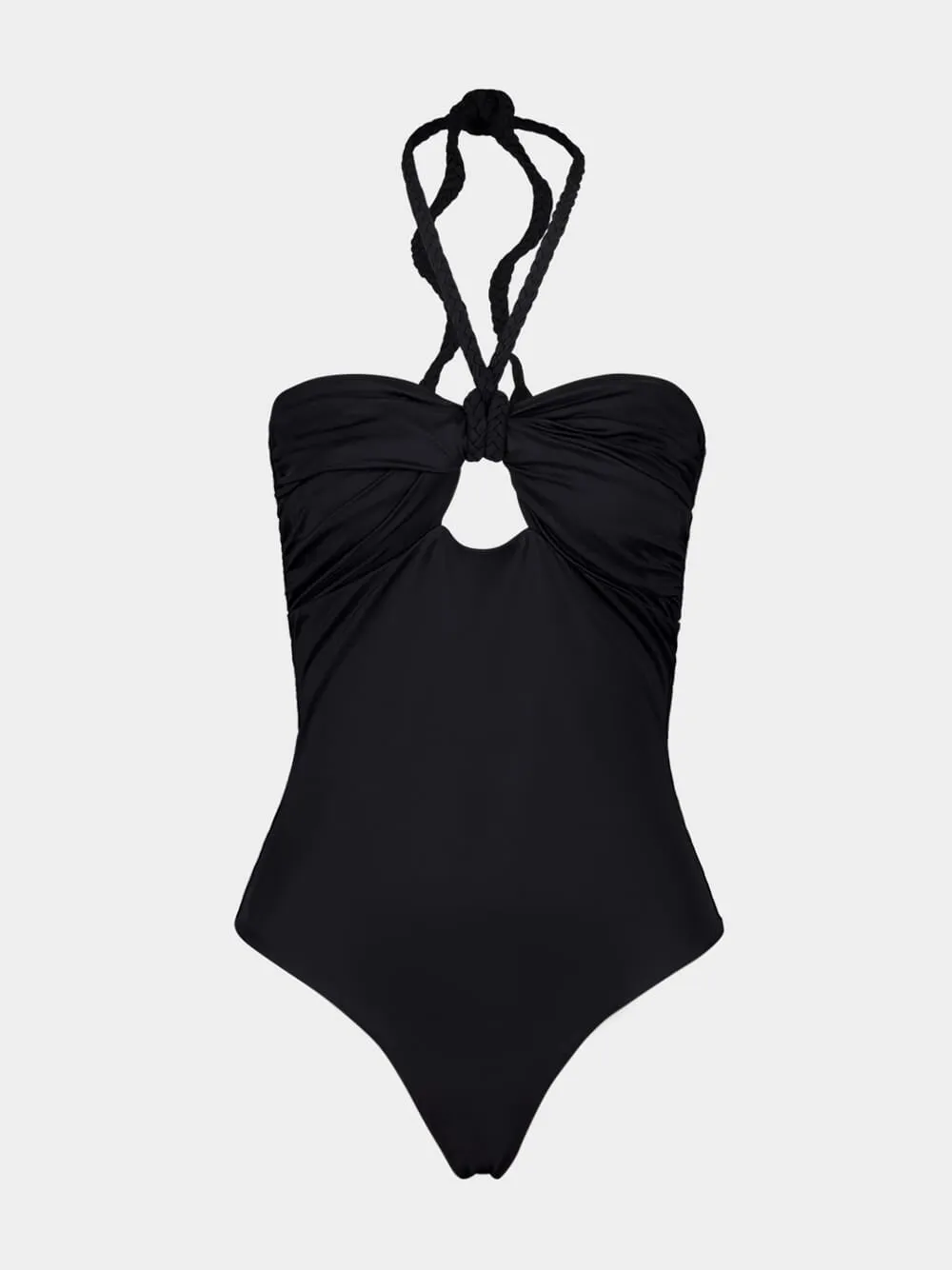 Black Open Ocean One-Piece Swimsuit sold by Fashion Clinic