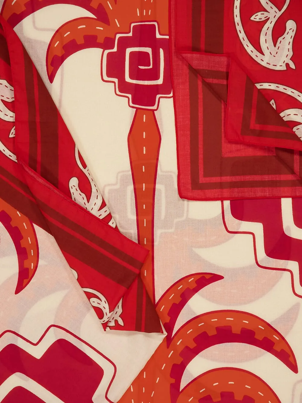 Red Tropical Equestrian Pareo sold by Fashion Clinic product image thumbnail 3