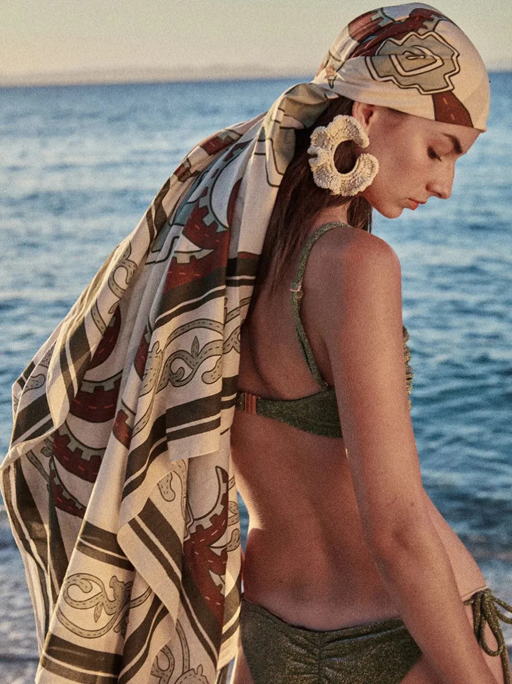 Grass Green Tropical Equestrian Pareo sold by Fashion Clinic