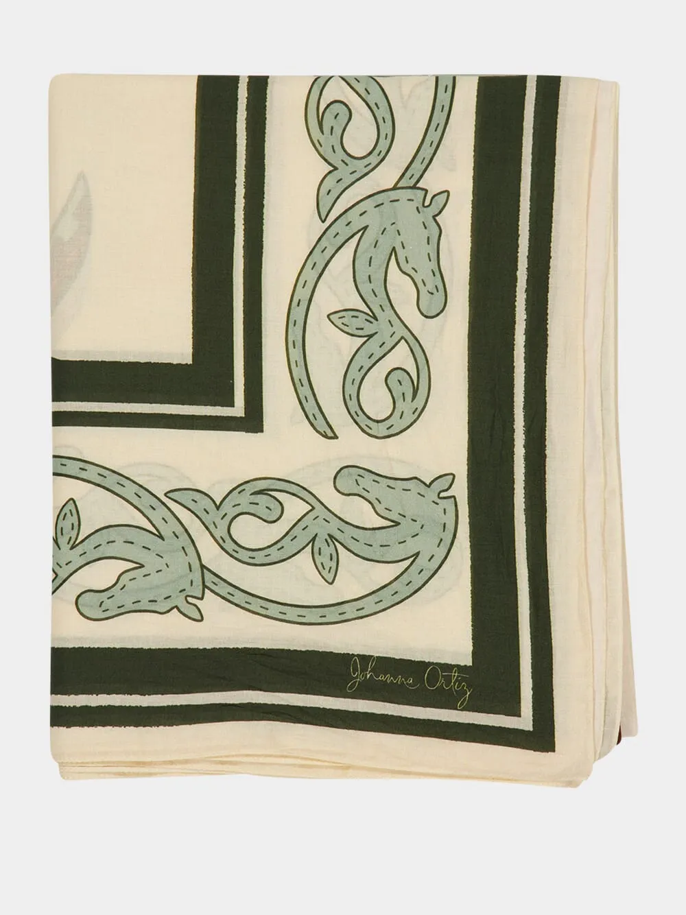 Grass Green Tropical Equestrian Pareo sold by Fashion Clinic product image thumbnail 5