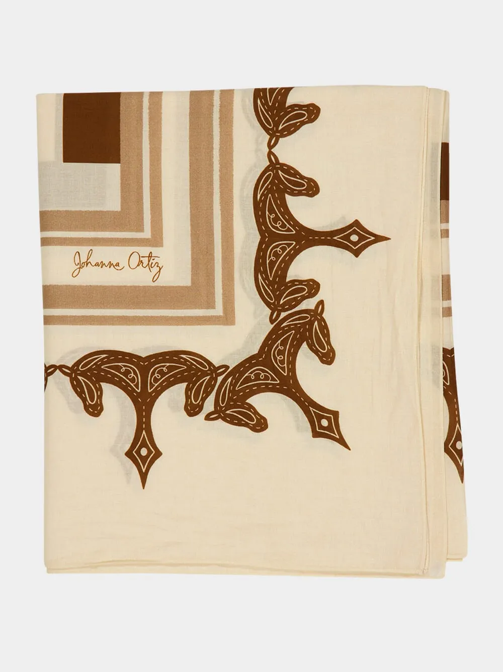 Wood and Carmel Infinity Palm Pareo sold by Fashion Clinic product image thumbnail 4