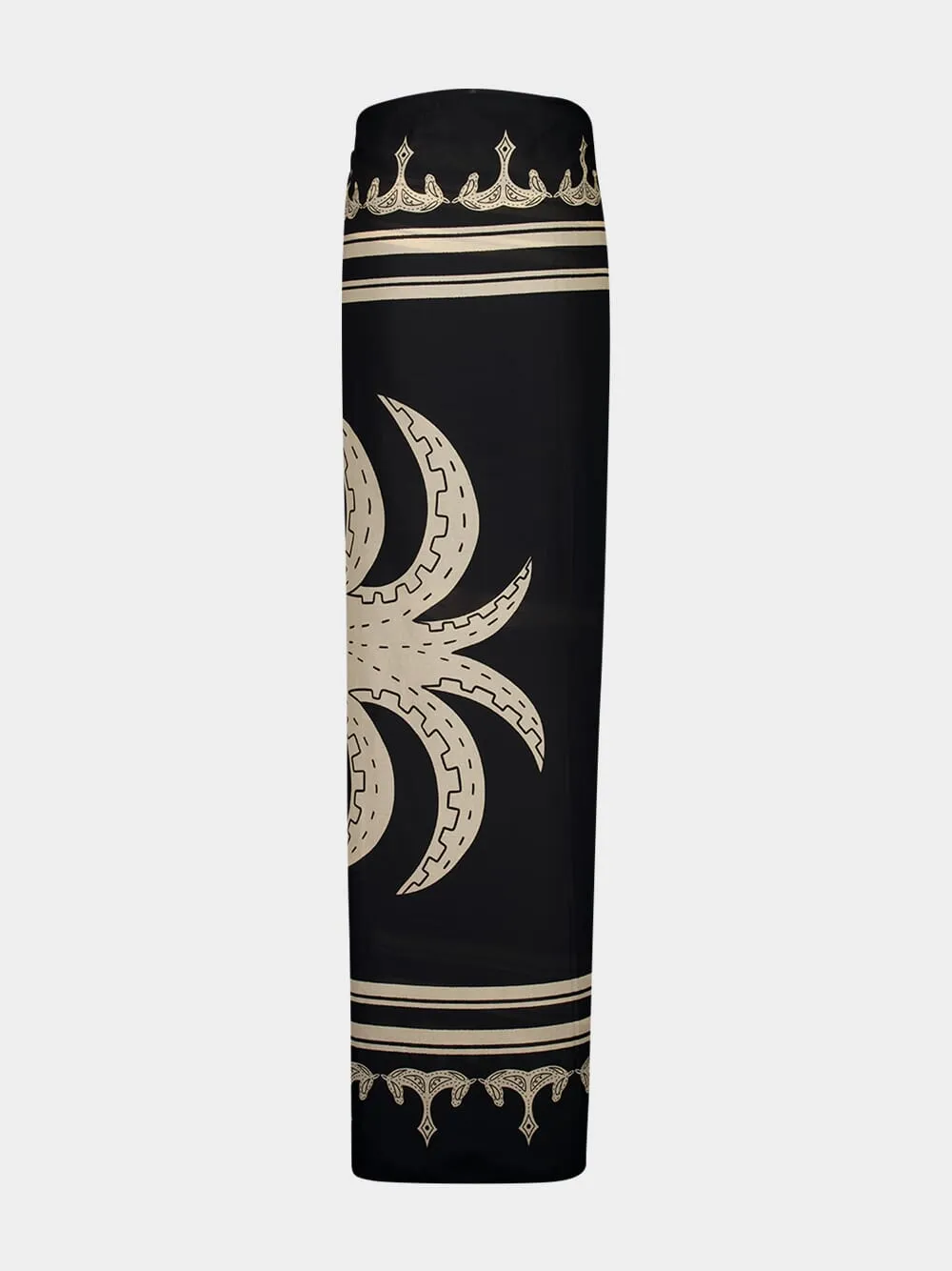 Iconic Black Ancestral Palm Pareo sold by Fashion Clinic product image thumbnail 2