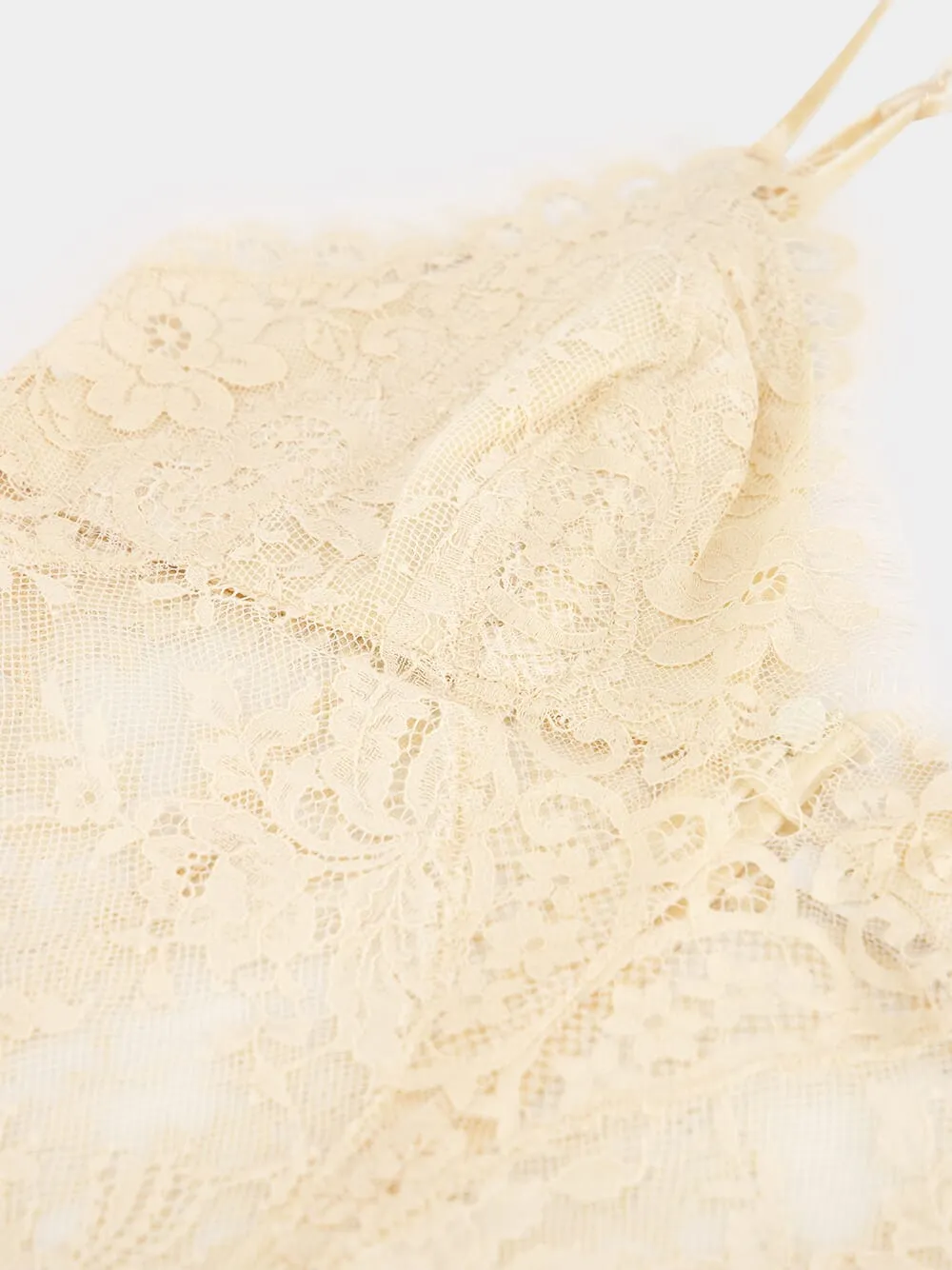 Cream Illustration Lace Teddy sold by Fashion Clinic product image thumbnail 4