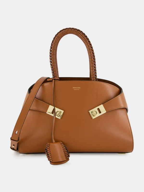 New Cognac Small Hug Handbag sold by Fashion Clinic