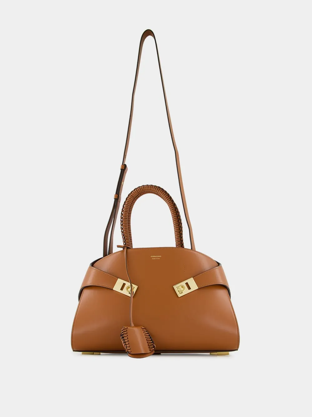 New Cognac Small Hug Handbag sold by Fashion Clinic product image thumbnail 2