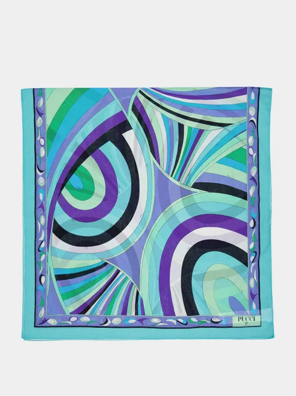 Verde Lilia Long Printed Cotton Pareo sold by Fashion Clinic