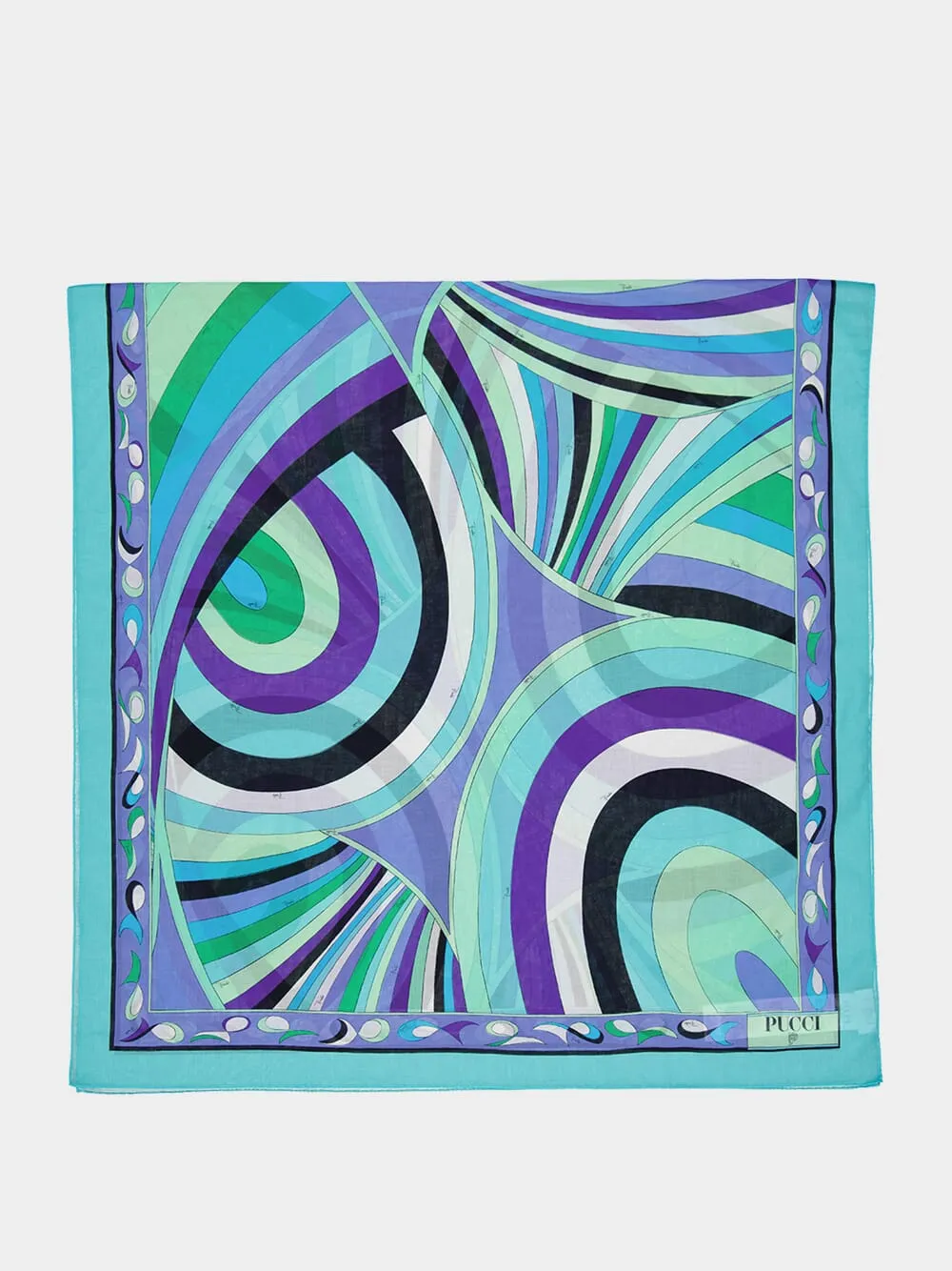 Verde Lilia Long Printed Cotton Pareo sold by Fashion Clinic