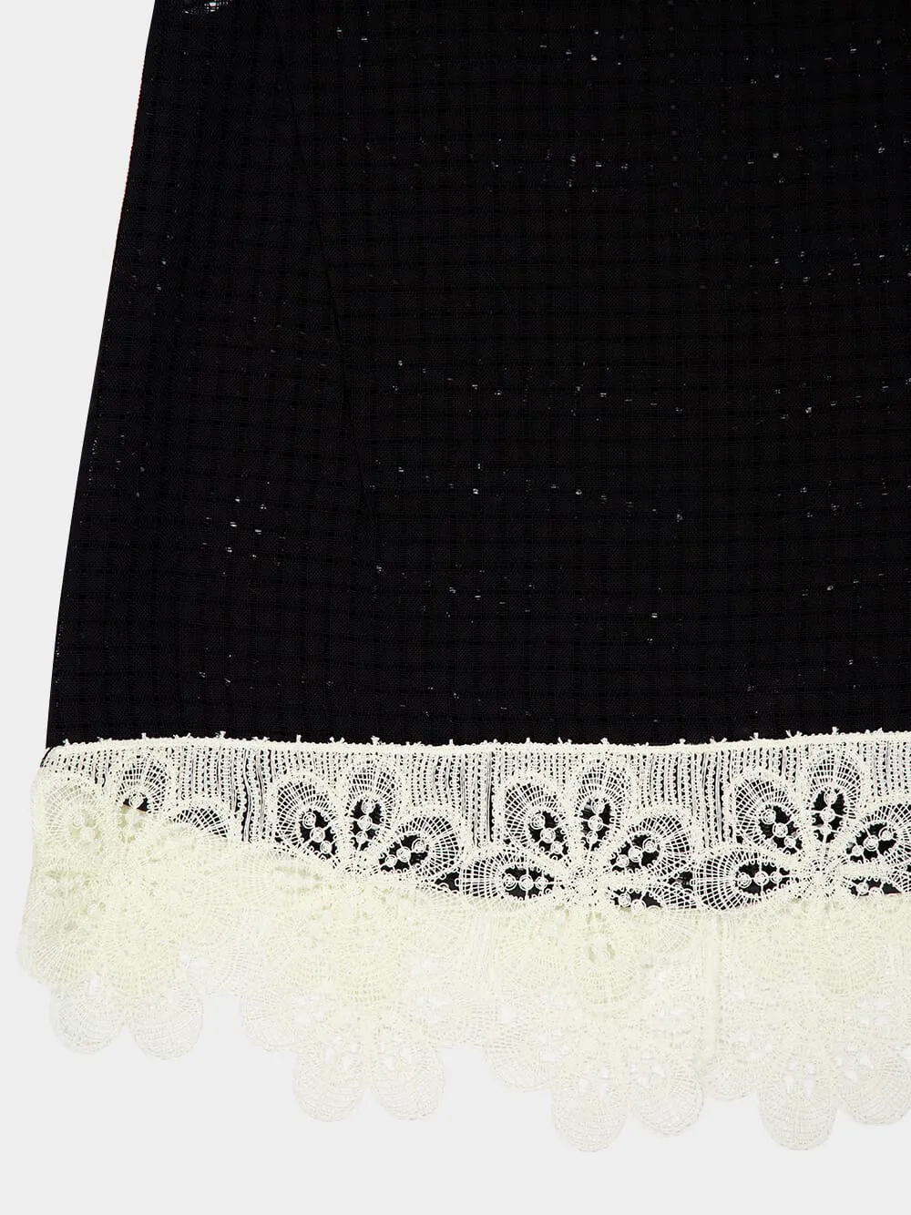 La Scala Black Sleeveless Top with Lace Hem sold by Fashion Clinic product image thumbnail 4
