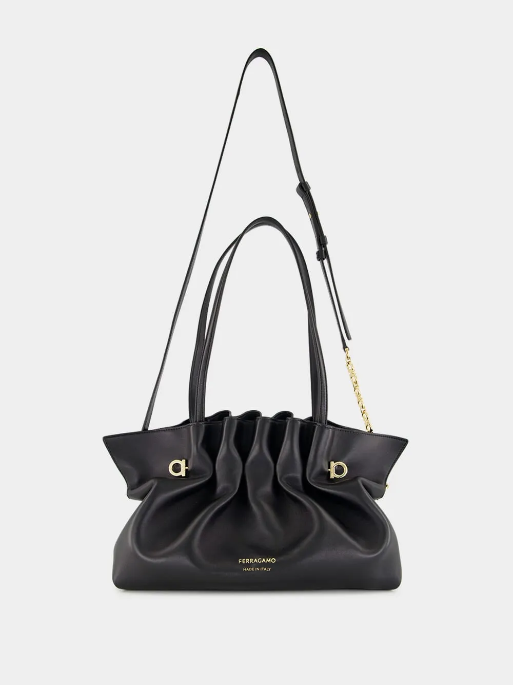 Black Medium Soft-Bag sold by Fashion Clinic product image thumbnail 3