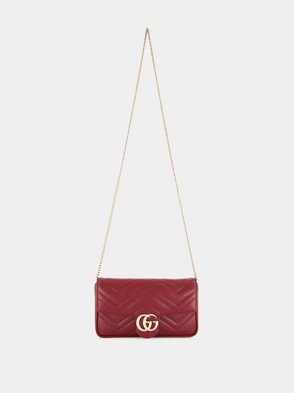 Rosso Ancora Red GG Marmont Small Bag sold by Fashion Clinic product image thumbnail 2
