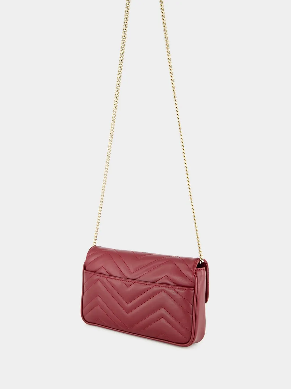 Rosso Ancora Red GG Marmont Small Bag sold by Fashion Clinic product image thumbnail 5