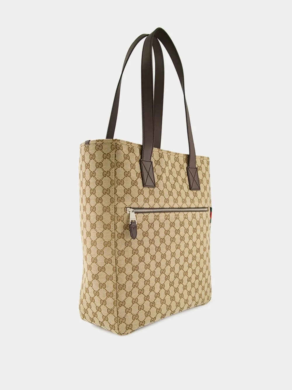 Ebony Medium GG Canvas Tote Bag sold by Fashion Clinic product image thumbnail 2