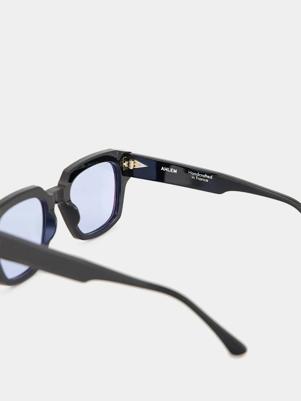 Rivoli Black and Sky Blue Sunglasses sold by Fashion Clinic product image thumbnail 4