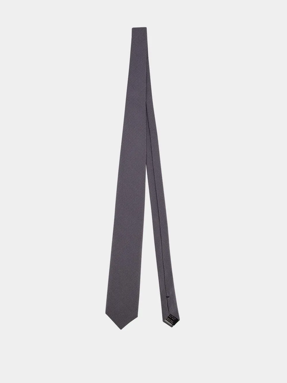 Grey Dot Pattern Silk Tie sold by Fashion Clinic product image thumbnail 2