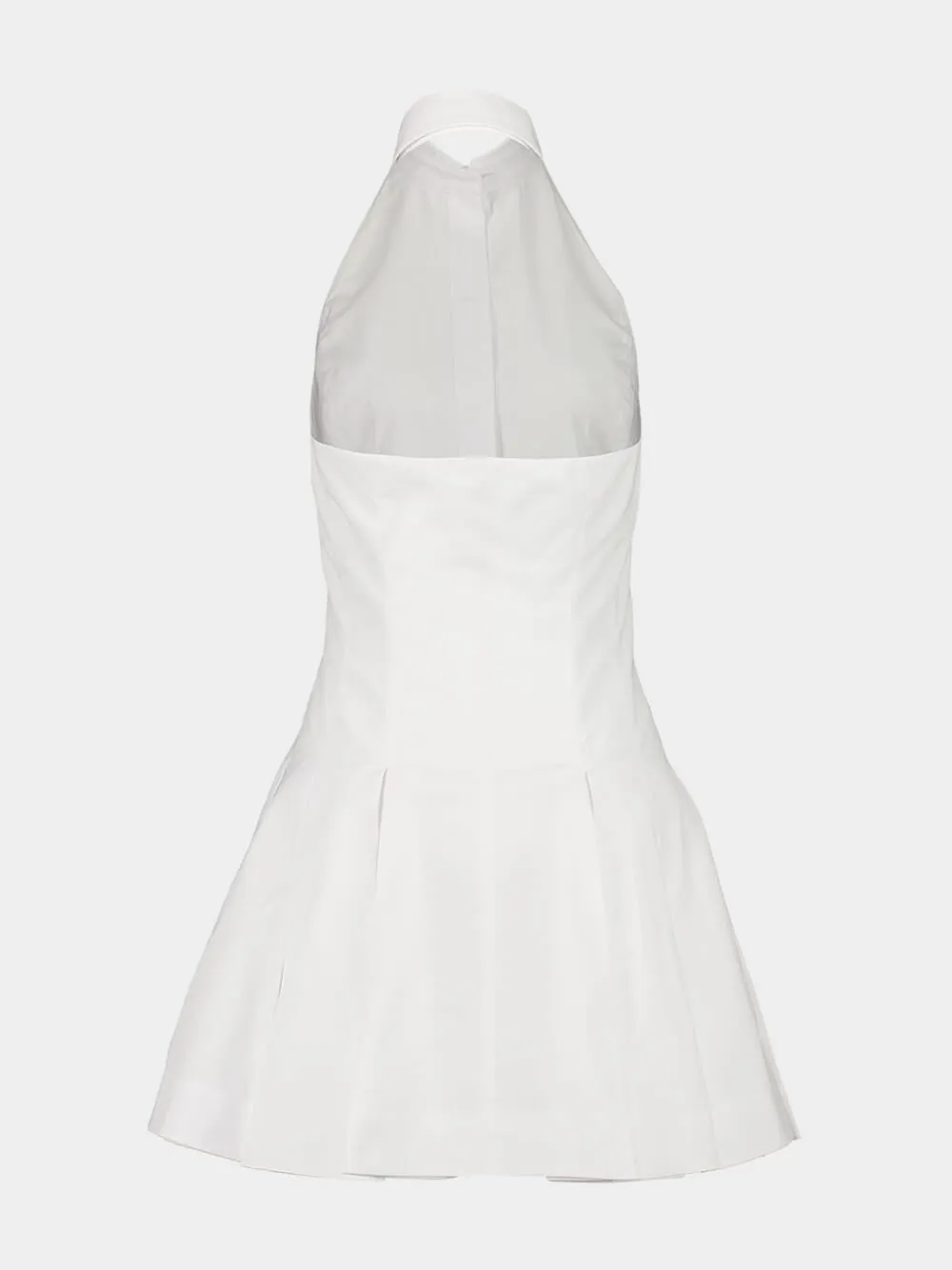 White Backless Poplin Mini Dress sold by Fashion Clinic product image thumbnail 4