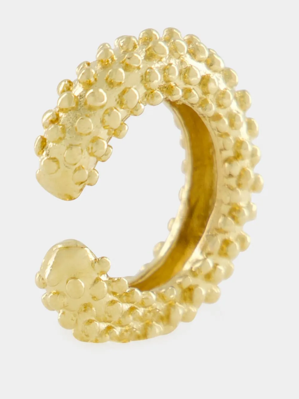 Electra 18k Gold-Plated Textured Ear Cuff sold by Fashion Clinic product image thumbnail 3