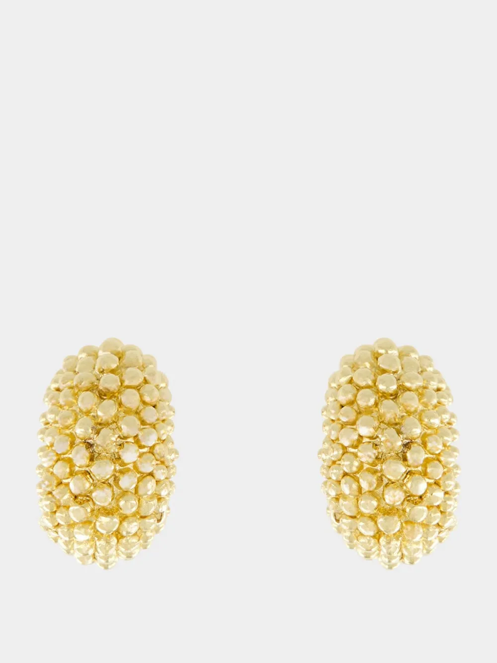 Simone 18k Gold-Plated Textured Earrings sold by Fashion Clinic
