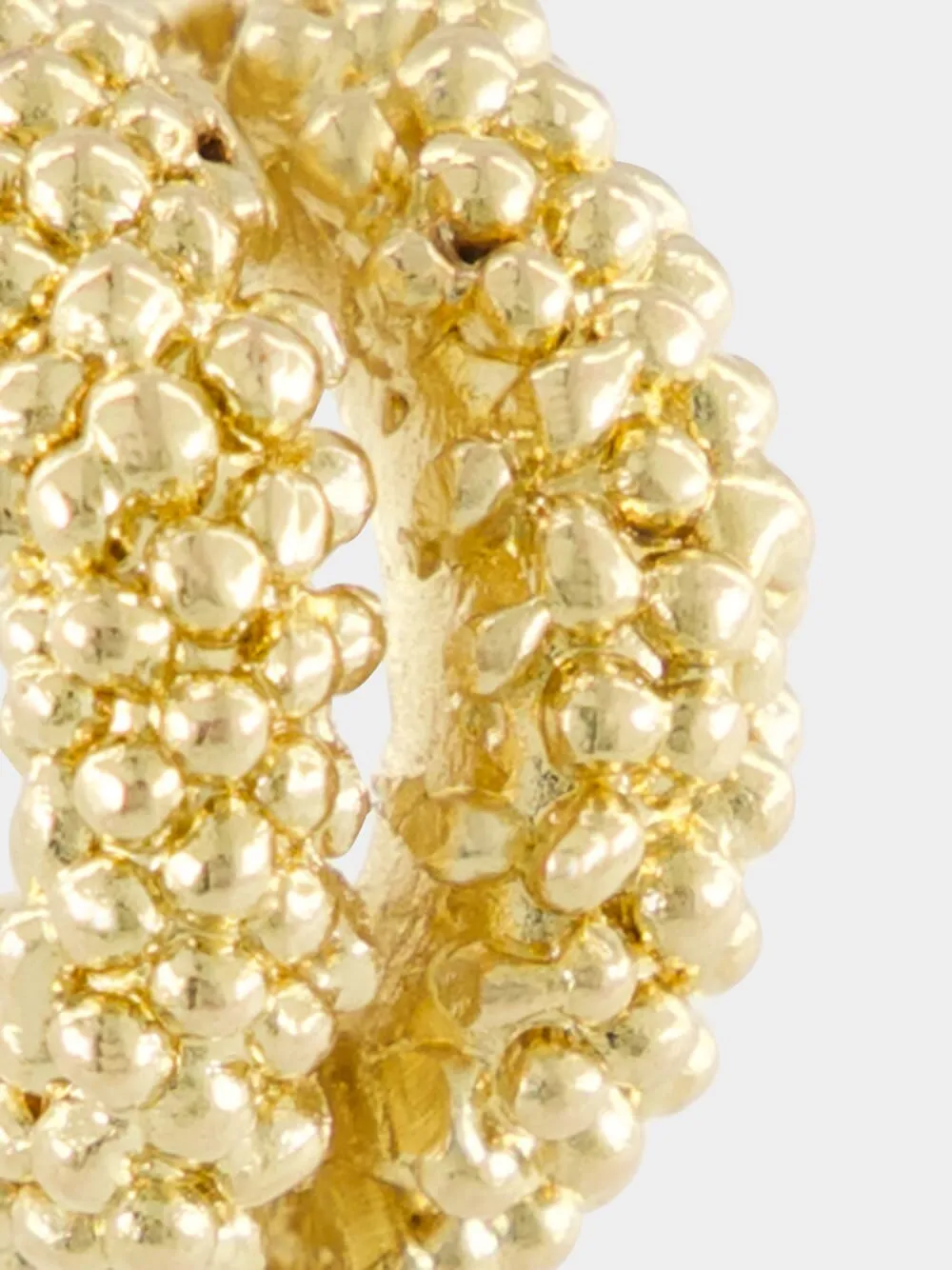 Simone 18k Gold-Plated Textured Ear Cuff sold by Fashion Clinic product image thumbnail 3