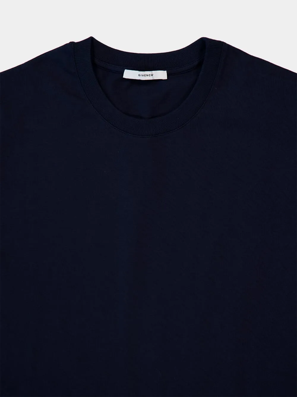 Dark Navy Logo Cotton T-Shirt sold by Fashion Clinic product image thumbnail 3