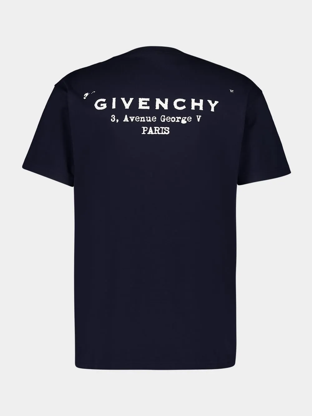 Dark Navy Logo Cotton T-Shirt sold by Fashion Clinic product image thumbnail 2