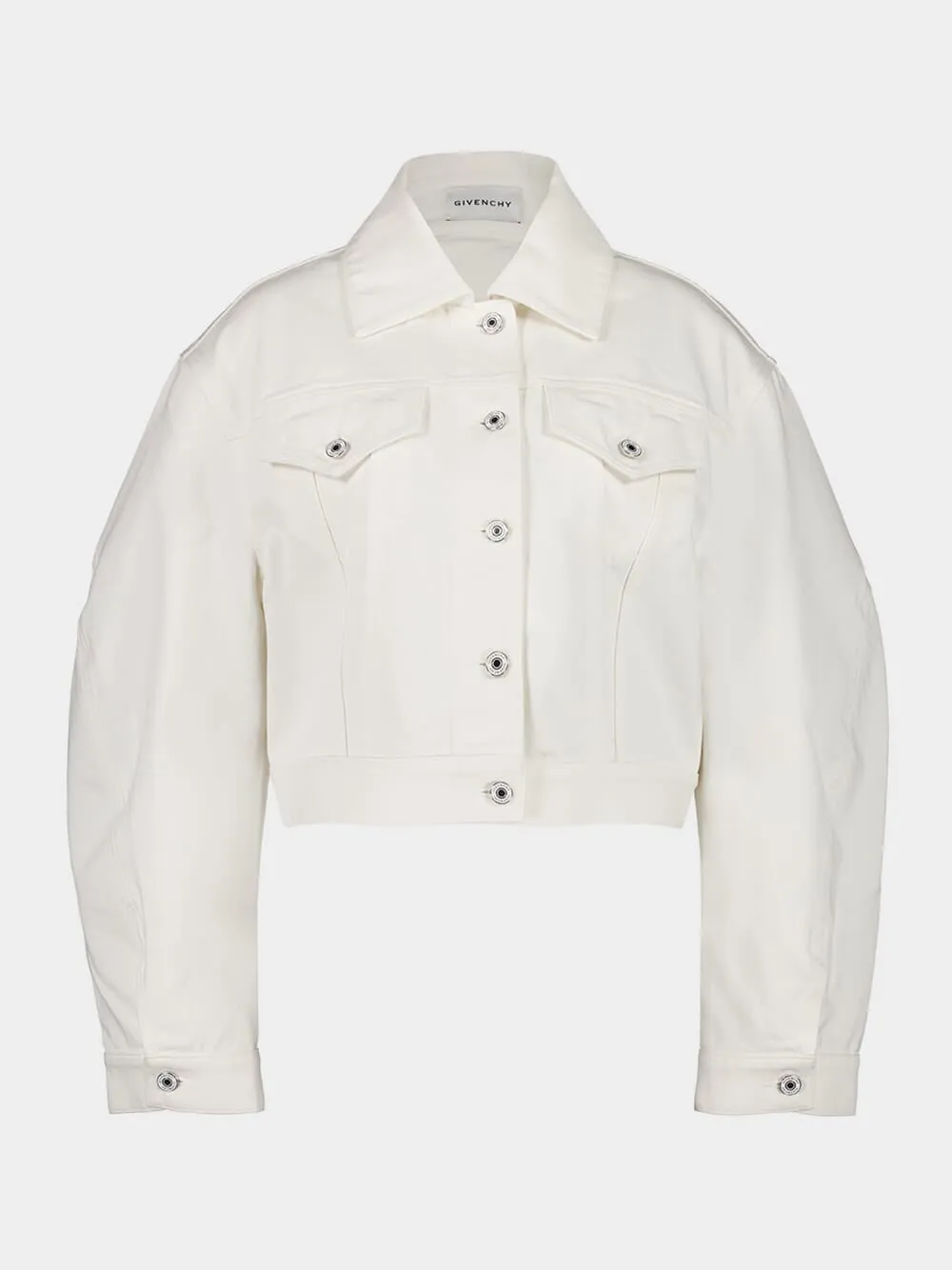 Off-White Cocoon Denim Jacket sold by Fashion Clinic