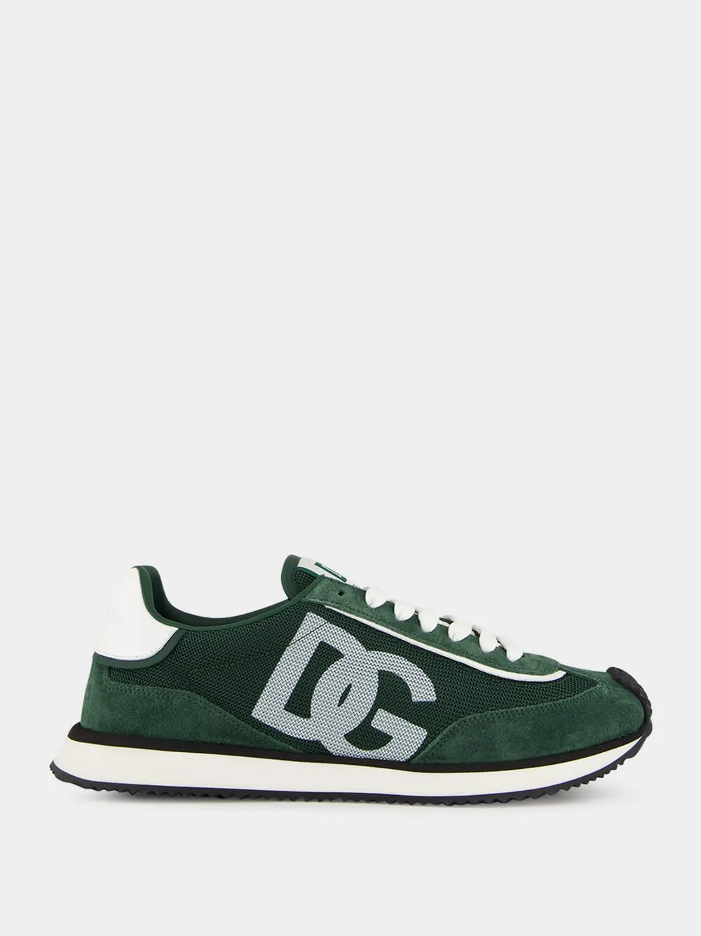 Forest Green Low-Top Suede Sneakers sold by Fashion Clinic