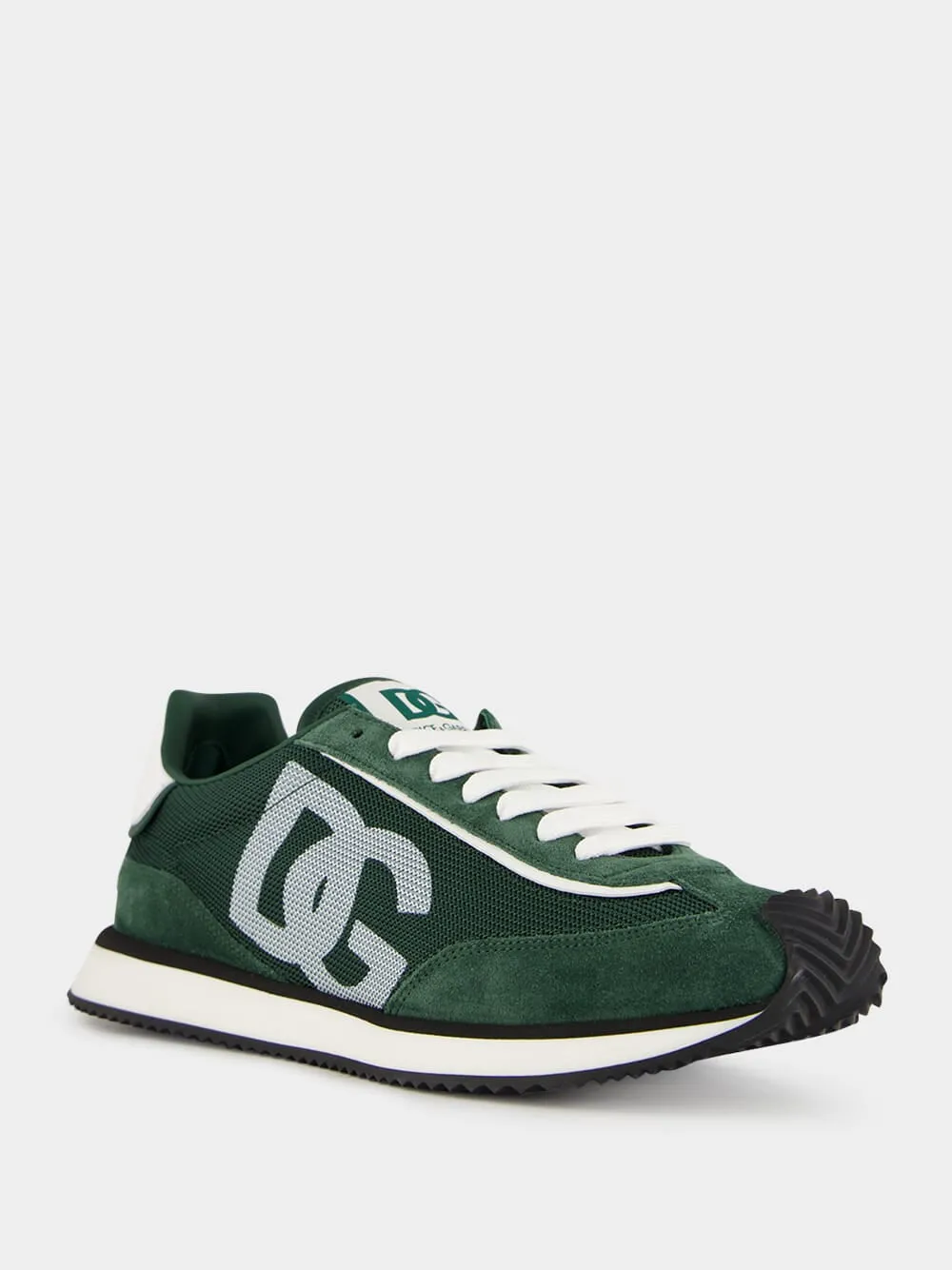 Forest Green Low-Top Suede Sneakers sold by Fashion Clinic product image thumbnail 2