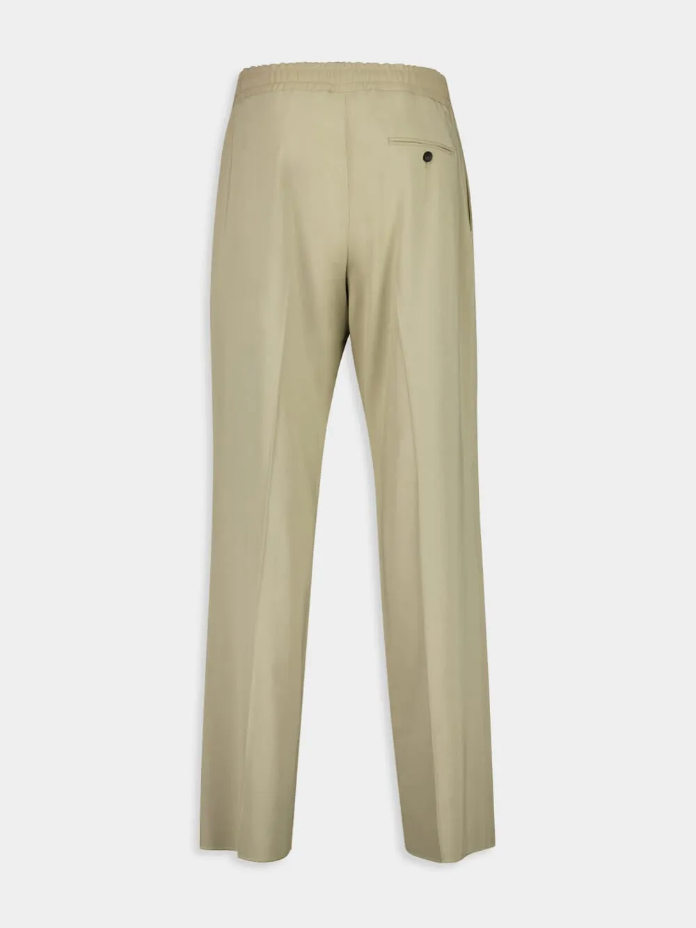 Sand Casual Fit Crepe Trousers sold by Fashion Clinic product image thumbnail 2