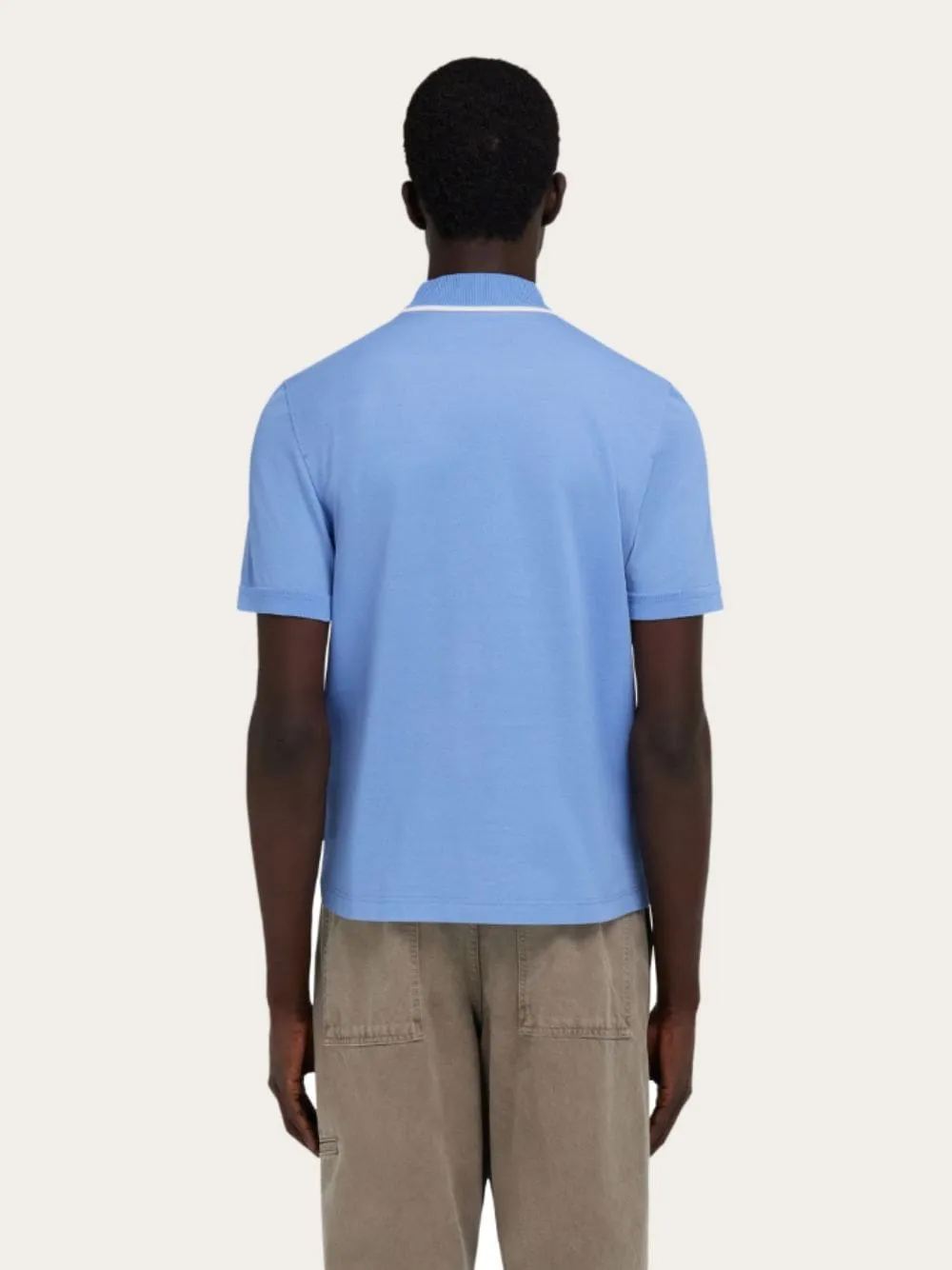 Bluette Cotton Polo with Zip Detail sold by Fashion Clinic product image thumbnail 3