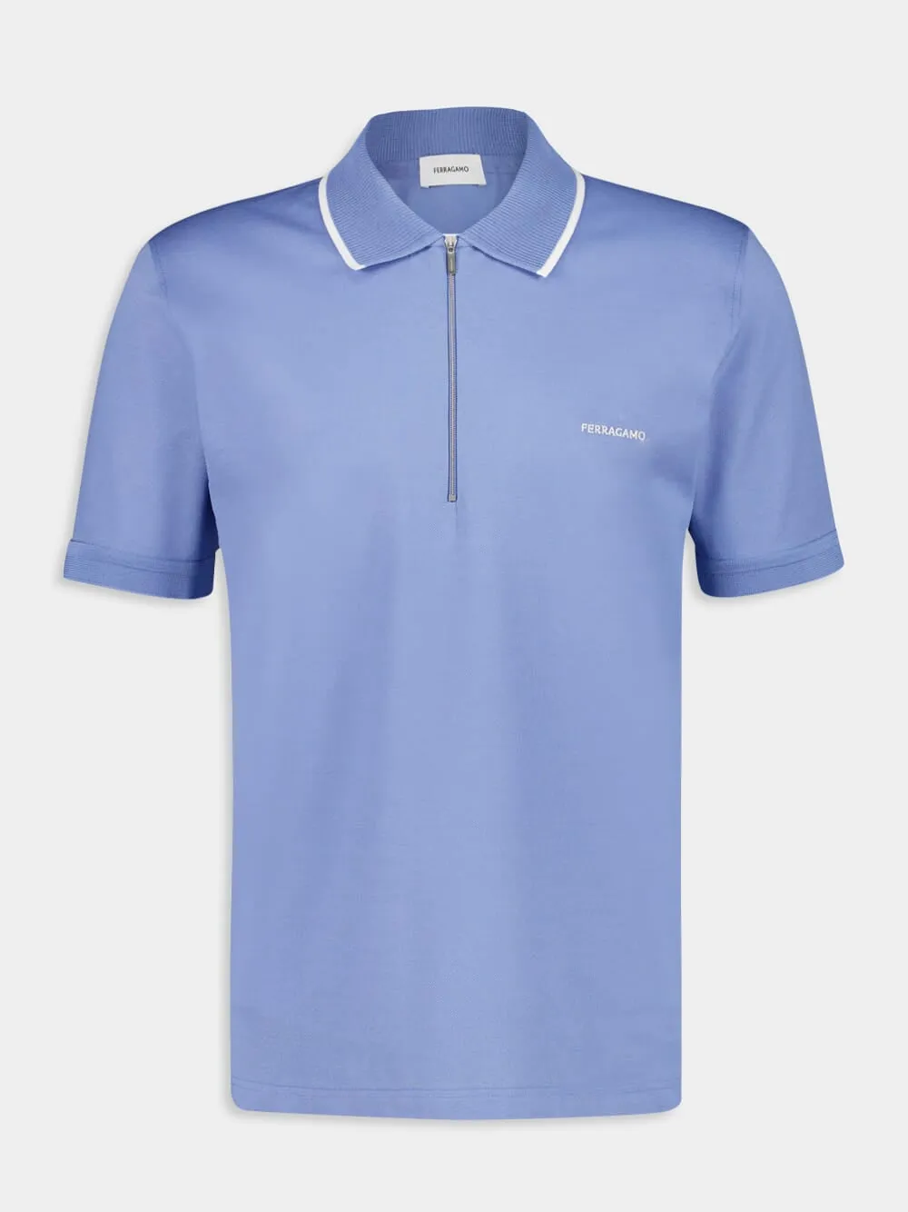 Bluette Cotton Polo with Zip Detail sold by Fashion Clinic product image thumbnail 2