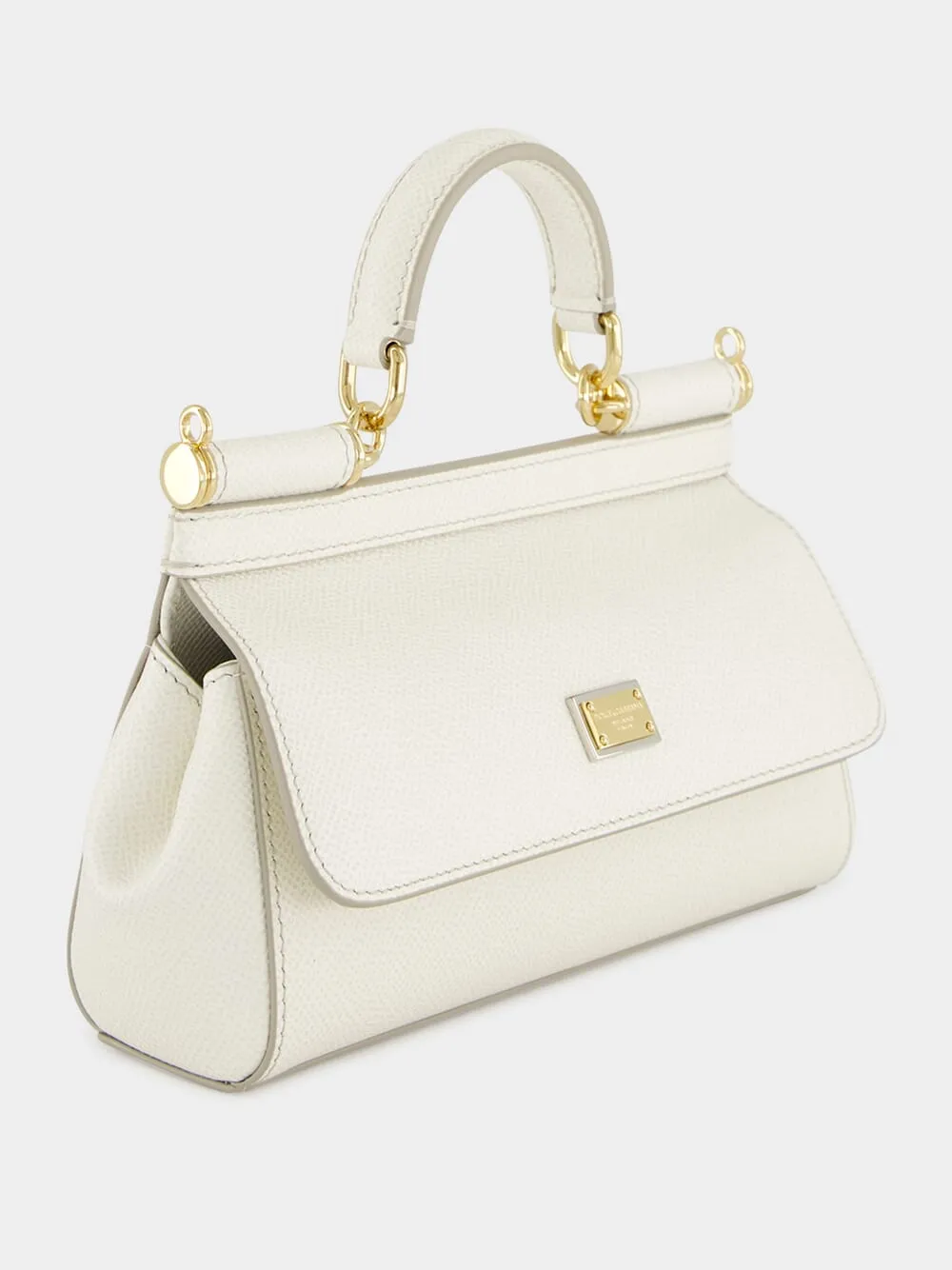 Small Sicily White Calfskin Bag sold by Fashion Clinic product image thumbnail 4