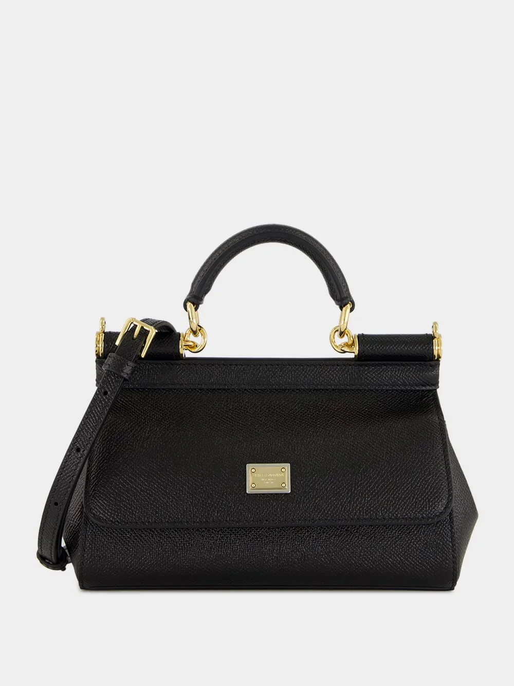 Small Sicily Black Calfskin Bag sold by Fashion Clinic