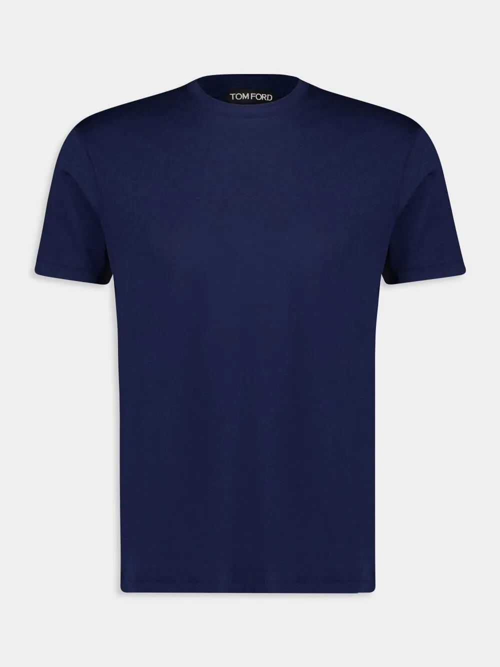 Sea Blue Lyocell Cotton T-Shirt sold by Fashion Clinic