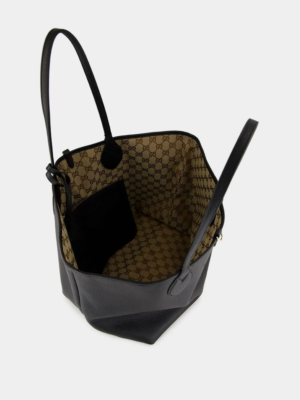 Black Reversible GG Tote Bag sold by Fashion Clinic product image thumbnail 5