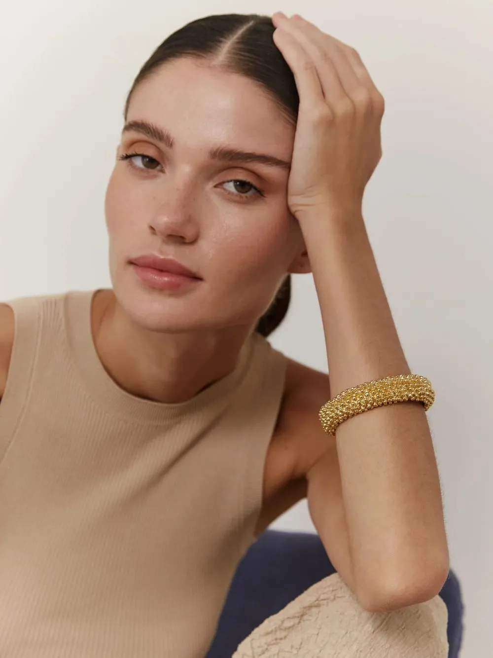 Palini 18k Gold-Plated Textured Bracelet sold by Fashion Clinic