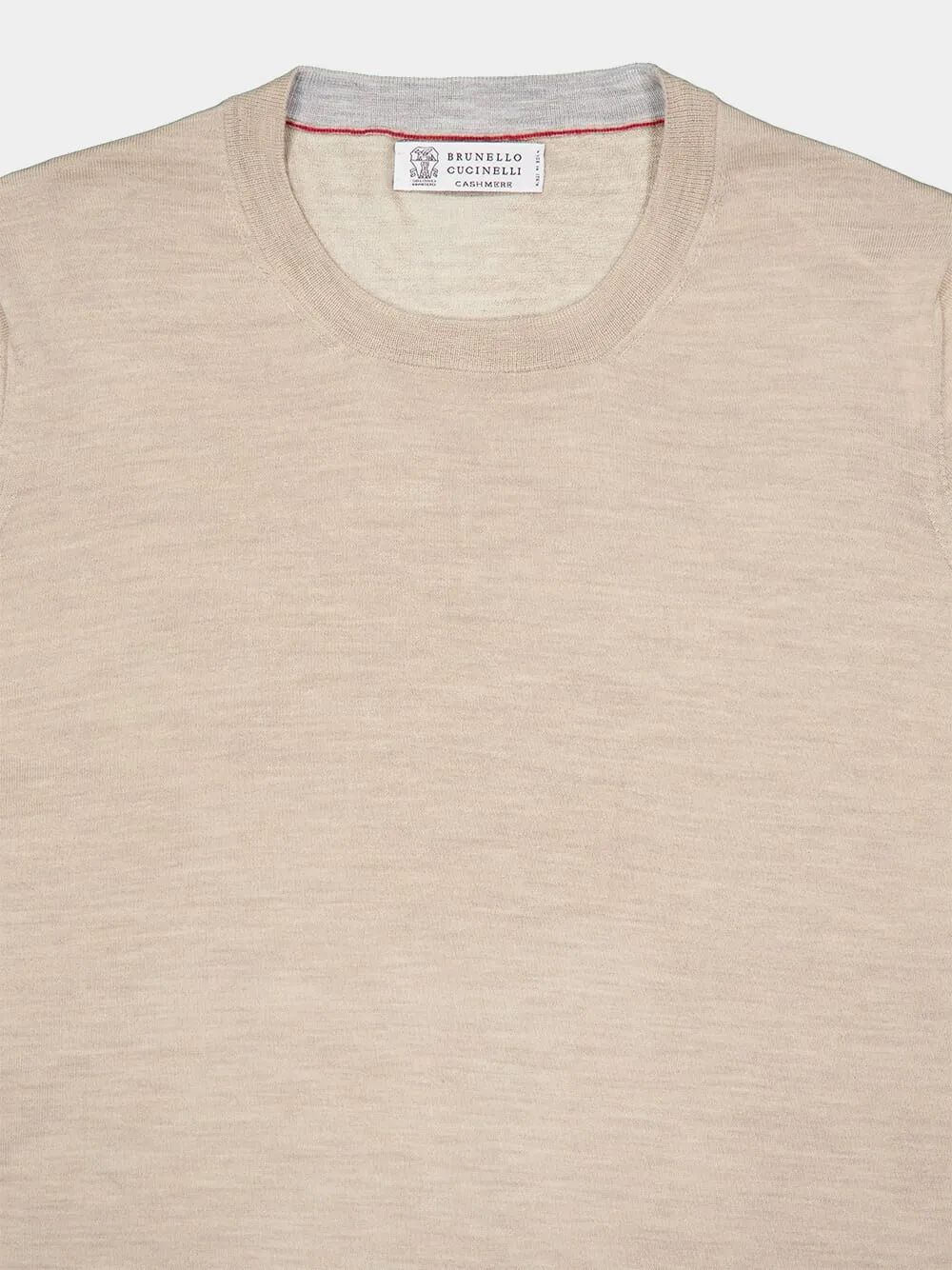 Camel Brown Wool-Cashmere Sweater sold by Fashion Clinic product image thumbnail 3