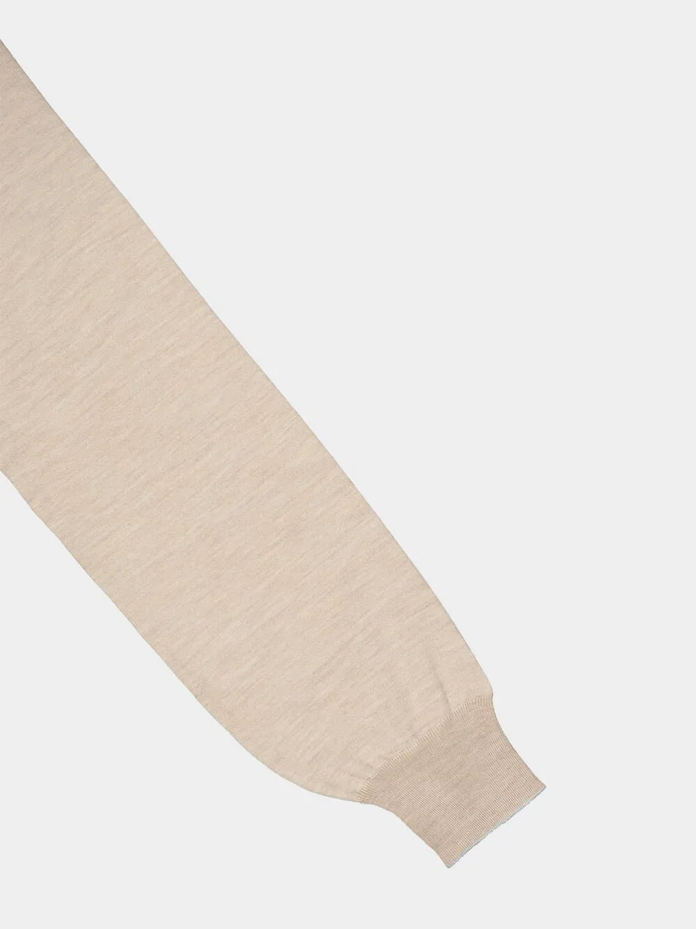 Camel Brown Wool-Cashmere Sweater sold by Fashion Clinic product image thumbnail 4