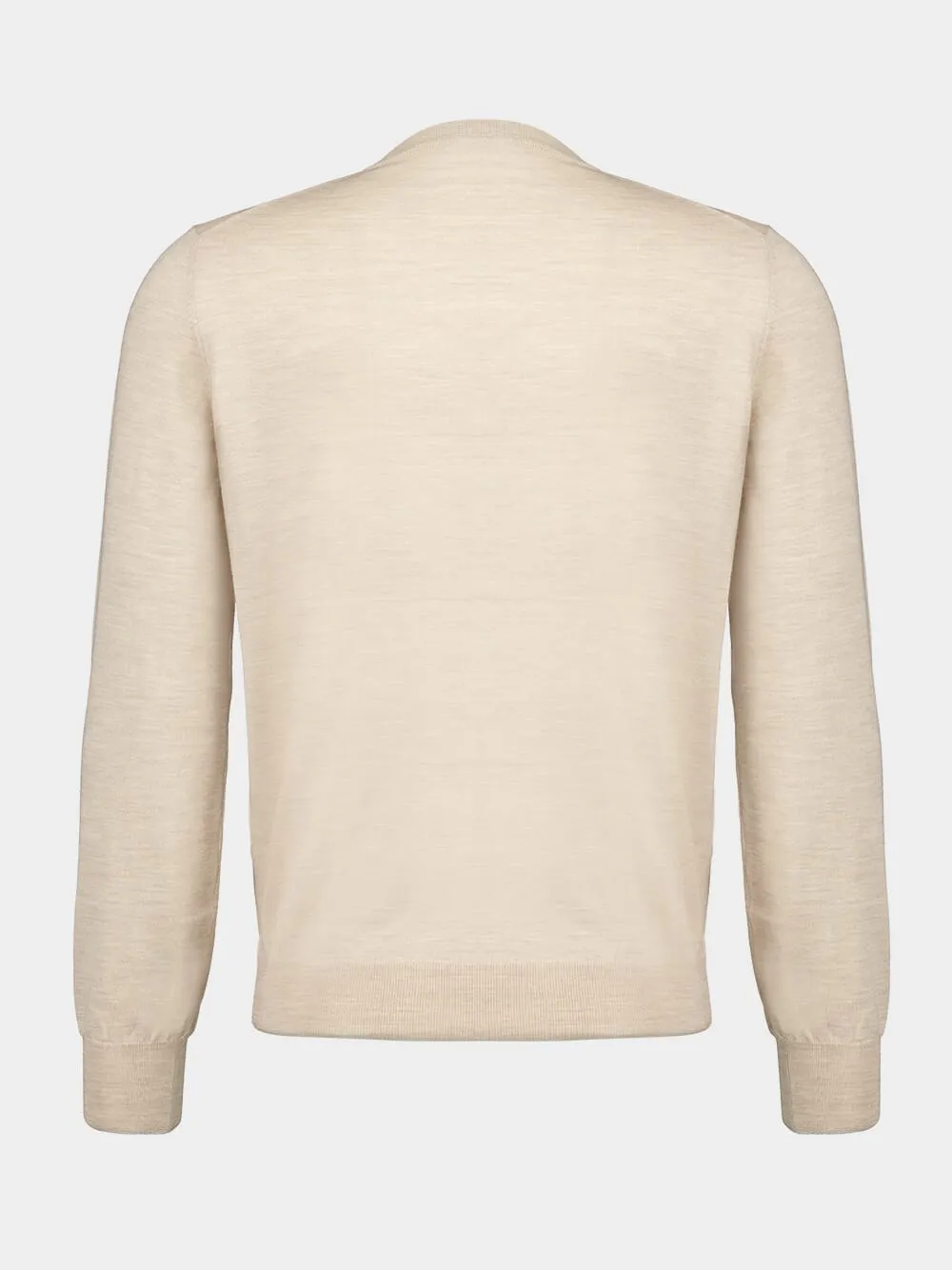 Camel Brown Wool-Cashmere Sweater sold by Fashion Clinic product image thumbnail 2