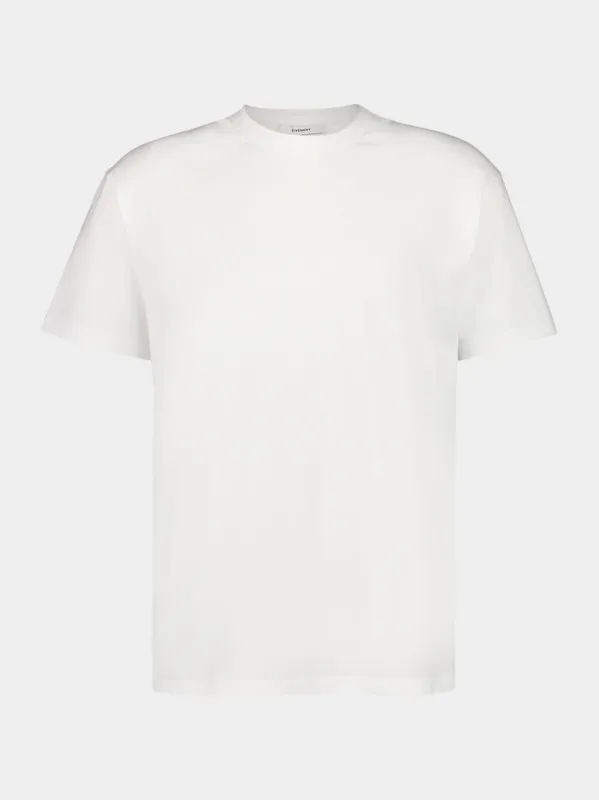 White Logo Cotton T-Shirt sold by Fashion Clinic
