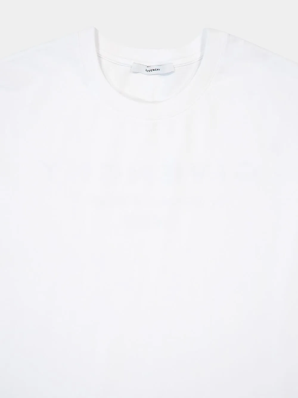 White Logo Cotton T-Shirt sold by Fashion Clinic product image thumbnail 3