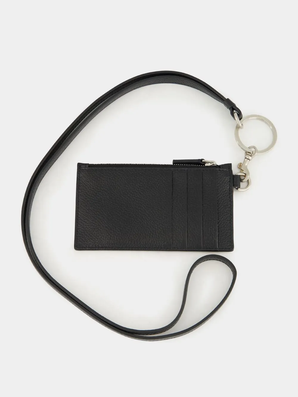 Black Cash Card Case with Keychain sold by Fashion Clinic product image thumbnail 2