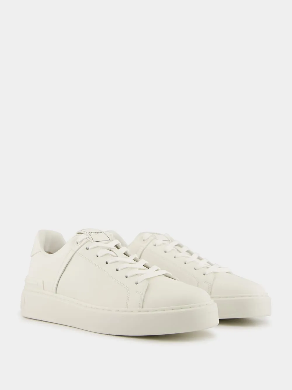 White B-Court Calfskin Trainers sold by Fashion Clinic product image thumbnail 3