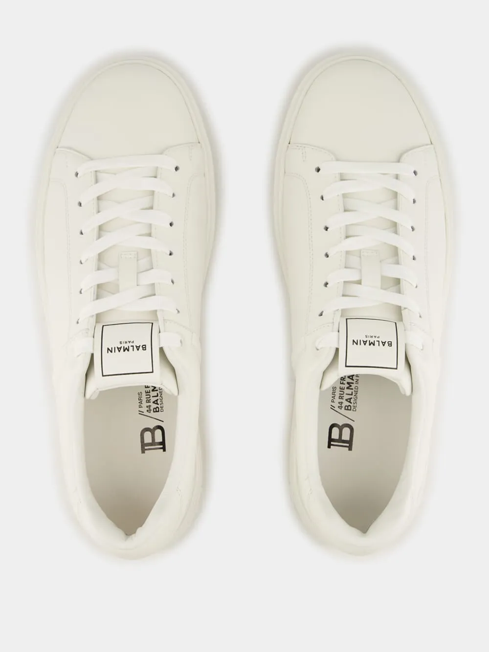 White B-Court Calfskin Trainers sold by Fashion Clinic product image thumbnail 4
