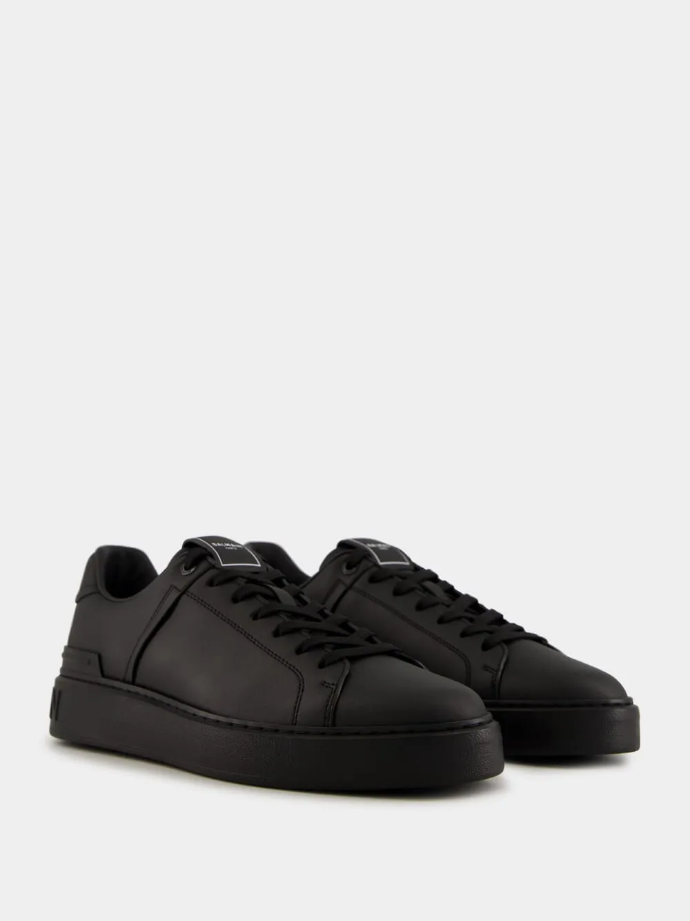 Black B-Court Calfskin Trainers sold by Fashion Clinic product image thumbnail 3