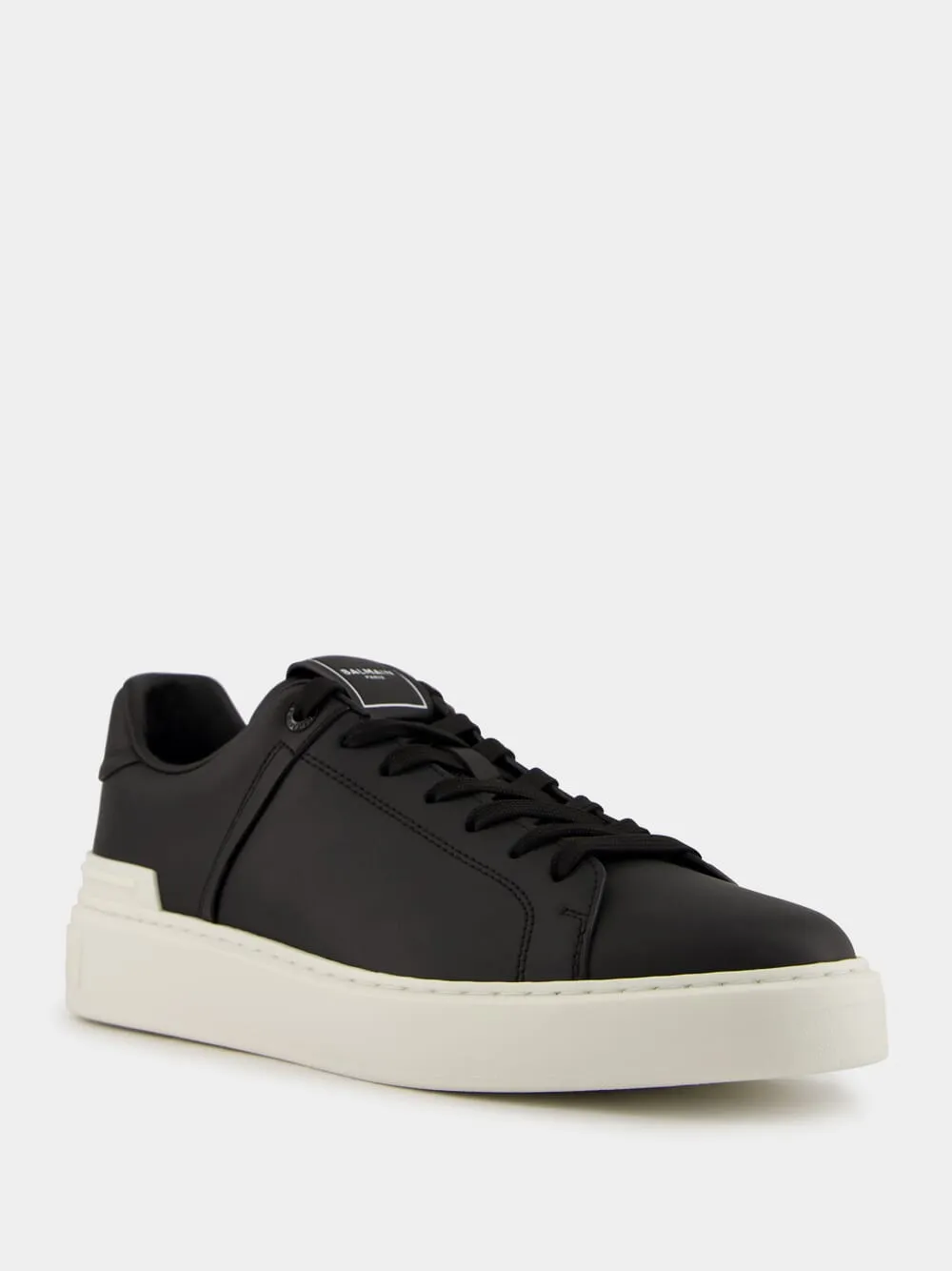 Black and White B-Court Calfskin Trainers sold by Fashion Clinic product image thumbnail 2