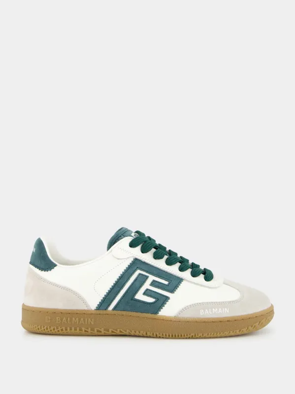 White Swan Leather and Suede Trainers sold by Fashion Clinic