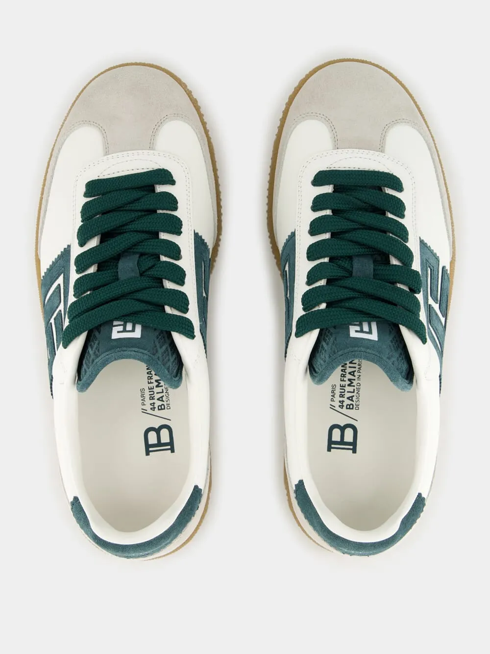 White Swan Leather and Suede Trainers sold by Fashion Clinic product image thumbnail 5